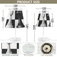 thumbnail image 4 of Grids with Chess LED Desk Lamp Table Lamp USB Bedside Nightstand Small Lamp for Bedroom Living Room Kids Room, 4 of 8