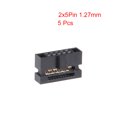 thumbnail image 2 of 5Pcs 2x5Pin 1.27mm Pitch Double Rows Straight Connector IDC FC Ejector Header, 2 of 4