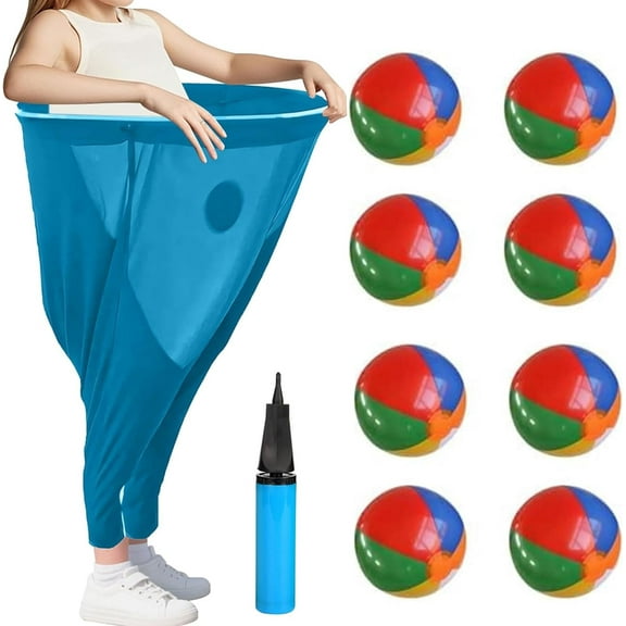Granny Pants Yard Game, Oversized Granny Pants Outdoor Game for Adults, 8 Elastic Balls Pump, Perfect for Family Reunion Games, Backyard Gatherings & Team Games