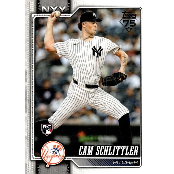 2026 TOPPS #111 CAM SCHLITTLER RC NEW YORK YANKEES BASEBALL OFFICIAL TRADING CARD OF MLB