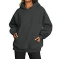 thumbnail image 1 of Mode Quotidienne des Femmes Sweat-Shirts Décontractés à Col Rond à Manches Longues Sweat-Shirts de Couleur Unie Coffee L, 1 of 5