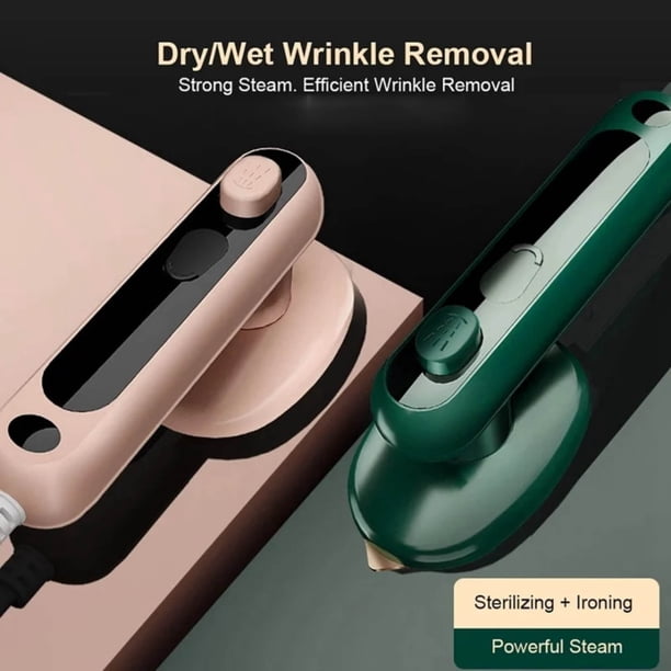 Xihbxyly Miniplancha de Vapor Portátil, Potente Vapor a Alta Temperatura, Eliminación Eficiente de Arrugas, Versátil para Ropa, Cortinas, Ropa de Cama, Uso Doméstico o de Viaje, Ligera, Incluye 1 Jue