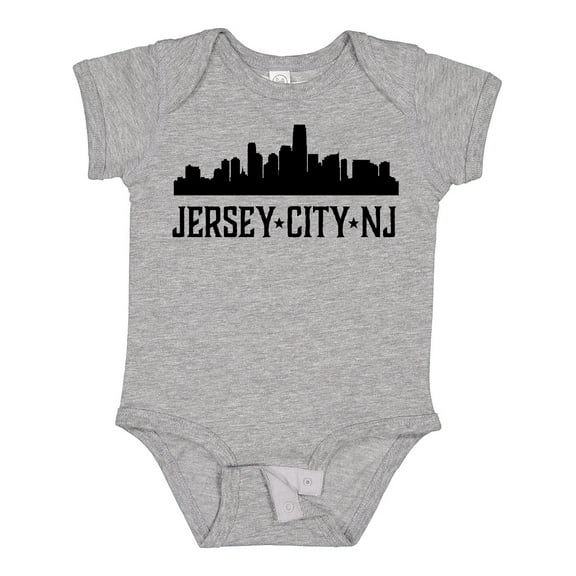 Inktastic Jersey City New Jersey City Skyline Boys or Girls Baby Bodysuit