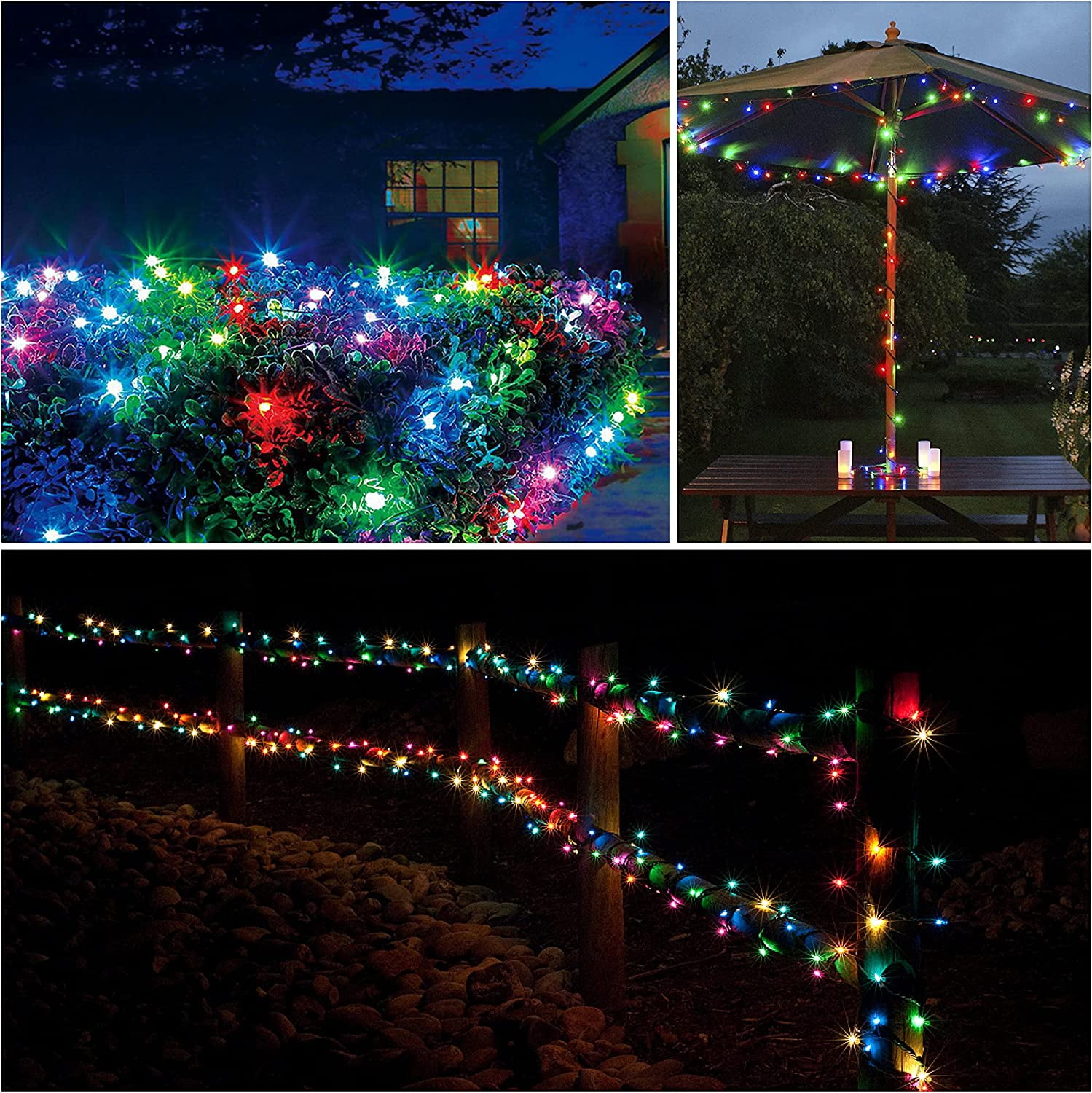 Christmas Decorations Outside Gcstnn Solar Lights Outdoor Garden, 5M 50 LED  Solar Garden Fairy Lights Copper Wire 8 Modes Waterproof String Lights For  Yard,Christmas Tree,Garden,Bedroom,Gate Indoor/Outside Decorations Purple Outdoor  Solar Christmas Lights, image size:1499x1500