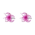 thumbnail image 4 of Shengyu 1/2/3/5 Maille Fascinator Femmes Coiffe Longue Durée Accessoires de Photographie Maquillage Réglable Scène Cosplay Fille Bande de Cheveux Rose Rouge 2PCS, 4 of 6