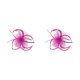 thumbnail image 4 of Minnieouse Tocado de malla para mujer, accesorios de fotografía multicolor, maquillaje nupcial, etapa ajustable, Cosplay, rosa Rosa roja 2Conjunto, 4 of 6