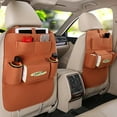 thumbnail image 5 of Car Backseat Organizer with Tissue Box Tablet Holder Auto Back Seat Storage Cover Protector Travel Road Trip Kids Toddlers Amagi, 5 of 8