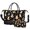 Corgi and Box Black Pattern, variant on Cavalier King Charles Spaniel and Dog Paw 2 Piece Travel Bag Set, Overnight Duffle Bag with Shoe Compartment, Waterproof Oxford Gift Ideas for Work Picnic Beach Travel