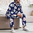 thumbnail image 6 of KLL Mom And Baby Owls Sleepwear Mens Flannel Pajamas,Long Cotton Pj Set, 6 of 7