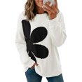 thumbnail image 2 of Womens Sweatshirt Long Sleeve Crew Neck Casual Lightweight Soft Sweatshirts Loose Pullover Tops Floral Clothes, 2 of 4