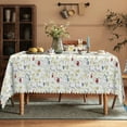 thumbnail image 2 of Rustic Wildflower Tablecloth 60x102 Inch Rectangular,Seasonal Floral Washable Table Cover for Party Picnic Dinner Decor, 2 of 5