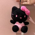 thumbnail image 1 of Ins Hello Kitty Sanrio llavero negro Hello Kitty peluche colgante muñeca de Anime Yk2 llavero de peluche juguetes para niños niña regalo de Navidad, 1 of 3