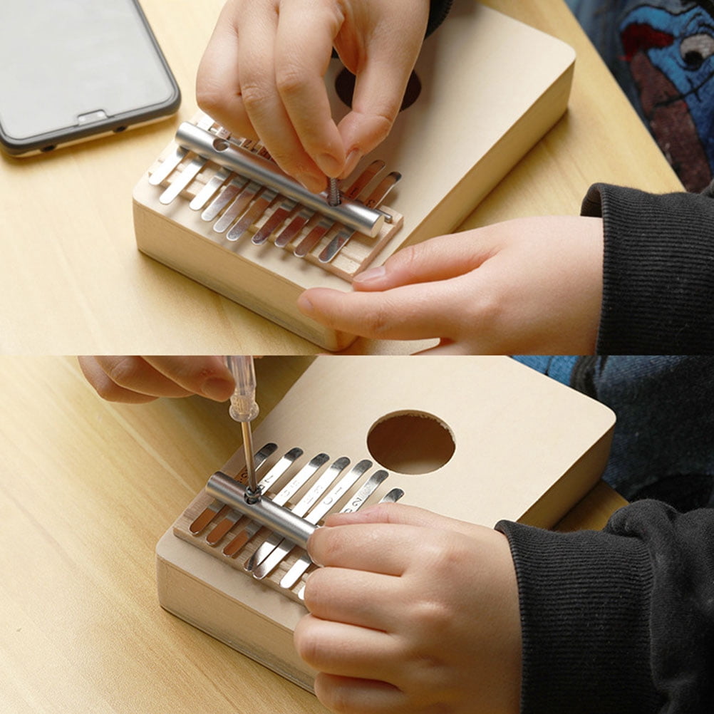 HOMEMAXS 2 Sets Practical DIY Kalimba Thumb Piano 10-key Thumb Musical Instrument