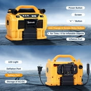 Cordless Tire Inflator, Air Compressor 160 PSI with Three Power Resources, Air Pump for Car Tires