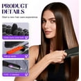 thumbnail image 2 of Go Brush Pro, Cordless Hair Straightener Brush, Portable Mini Hair Straightening Brush with 3 Temperature Settings & LED Display, USB Rechargeable Fast Heating Hairs Brush for Travel (Black), 2 of 7
