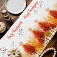 thumbnail image 2 of Happy Thanksgiving Table Runner, Autumn Thanksgiving Kitchen Dining Table Decoration for Home Party Decor 13x48 Inches, 2 of 9