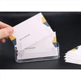 thumbnail image 3 of Paquete de 16 Portatarjetas de Visita para Escritorio, Soporte Acrílico Transparente para Tarjetas de Visita, Exhibición de Tarjetas de Visita, Se Adapta una 30-50 Tarjetas, 3 of 5