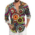 thumbnail image 2 of PMUYBHF T-Shirt Imprimé 3D Numérique pour Hommes Manches Courtes Col Rabattu 3245 m, 2 of 5