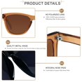 thumbnail image 3 of ANDWOOD Gafas de Sol Polarizadas Retro Clásicas y de Moda con Protección UV400, 3 of 5
