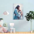 thumbnail image 4 of Jesus Christ Wall Decor Art, Jesus Hugging Woman Painting, Bible Canvas Mural Picture Print Canvas Poster Wall Paint Art Posters Decor Modern Home Artworks Gift 24x36inch(60x90cm), 4 of 6