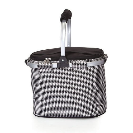 Picnic Plus Shelby Collapsible Market Tote - Houndstooth