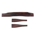 thumbnail image 1 of HEVIRGO 3Pcs Gypsy Jazz Guitar Wooden Bridge Set Musical Instrument Accessories Parts, 1 of 7
