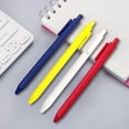 thumbnail image 5 of Red Gel Ink Pens 0.5mm Retractable Ballpoint Pens Smooth Writing Fine Tip Click Pens Comfortable Grip Office Exam Writing Journaling Pens 6 Pack, 5 of 7