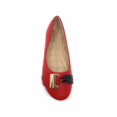 thumbnail image 6 of Victoria K Women's Gold Buckle With Two Tone Straps Ballerina Flats, 6 of 7