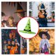 thumbnail image 5 of Sombrero brillante de Halloween, accesorios de diseño de atmósfera, decoración de sombrero de mago, 2 uds., 5 of 5