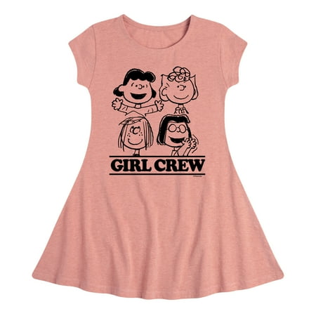 

Peanuts - Girl Crew - Toddler And Youth Girls Fit And Flare Dress