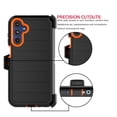 thumbnail image 6 of For Samsung Galaxy A15 5G 6.5" Case,Heavy Duty Rugged Defender Case with [Belt Clip Holster] [Built in Screen Protecotr], Shockproof Full Body Protection Kickstand Cover, Orange, 6 of 10