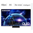 thumbnail image 2 of Samsung QN48S90DAEXZC 48" 4K UHD HDR OLED Tizen OS Smart TV - 2024 (Factory Refurbished), 2 of 6