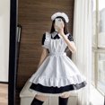 thumbnail image 4 of Vestido de sirvienta cosplay restaurante café vestido de mono blanco y negro vestido de sirvienta fiesta, 4 of 6