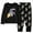Black, variant on Little Outfits for Boys Winter Astronaut Cartoon Print Long Sleeve Top Pants Pajamas Kids Homewear Casual Cute Fall Clothes Blue Size 5-6