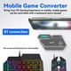 thumbnail image 3 of Convertidor HXSJ P3 Convertidor de teclado y ratón con cable Adaptador de teclado y ratón para juegos móviles portátil con 3 puertos USB para sistemas Android iOS Eccomum Convertidor, 3 of 5
