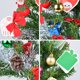 thumbnail image 4 of Árbol de Navidad de 24 con piña, pequeño adorno de cinta de Papá Noel, árbol nacional con cadena de luces, 4 of 8