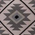 thumbnail image 2 of LR Home Sedona Cotton Poly Filled Pillow in Gray/Black, 20" x 20", 2 of 8