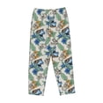 thumbnail image 6 of Uemuo Dinosaurs And Leaves Pattern Women's Wide Leg Palazzo Lounge Pants with Pockets Light Weight Loose Comfy Casual Pajama Pants-XX-Large, 6 of 9