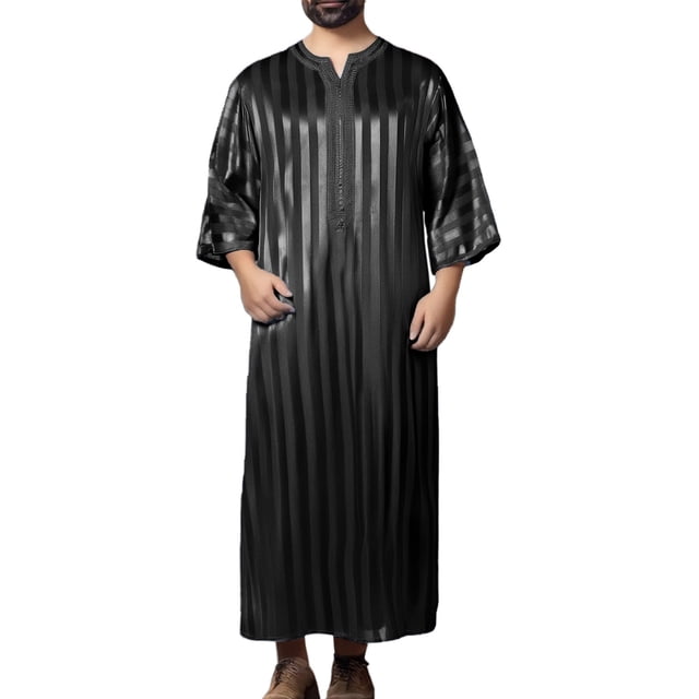 PMVFHDE mens shirts Arab Middle Loose Fit Long Robe for Casual Everyday Wear