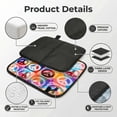 thumbnail image 4 of Hippy Peace Sign Hippie Patchwork Foldable Seat Cushion for Bleachers, Stadium Seats, Camping & Outdoor Events, Portable Lightweight Pad with Carabiner, 4 of 6