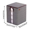 thumbnail image 3 of Bolsa de almacenamiento para mantas de 100/140/180L, impermeable, plegable, de gran capacidad, con ventana transparente, 3 of 9