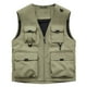 thumbnail image 2 of pstuiky Camiseta sin mangas para hombre, Chaqueta de trabajo sin mangas con cuello y múltiples bolsillos para hombre Camisas de hombre xl, 2 of 3