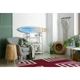 thumbnail image 5 of 4' x 6' Simply Daisy Corner Stripes Modern & Contemporary Chenille Area Rug, Maroon Red, 5 of 5