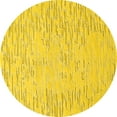 thumbnail image 1 of Ahgly Company Indoor Round Solid Yellow Modern Area Rugs, 6' Round, 1 of 4
