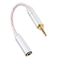 thumbnail image 4 of Headphone Adapter Cord, Portable Plug and Play Male To Female Audio Cable Multipurpose Flexible Lightweight  for 2.5mm Audio Source Interface 2.5mm Balanced Male to 3.5mm Stereo, 4 of 7
