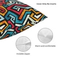 thumbnail image 3 of Pofeuu Geometry Print Double-sided plush pillowcase Square Throw Pillow Covers Pillows Cover for Living Room Bedroom Sofa Couch Cushion Cover（No pillow core）-18"x18", 3 of 7