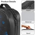 thumbnail image 5 of FKELYI Blue Floral Sea Turtle Print Bible Cover with Handle Faux Leather Bible Case Book Cover with Zipper Pocket for Prayer Study Christian Bag Book Organzoer Holder, 5 of 6