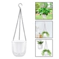 thumbnail image 2 of Self-Priming Flowerpot Hanging Plant Flowerpot Outdoor Hanging Basket Flowerpot Large, 2 of 5