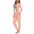 thumbnail image 2 of FOR U DESIGNS Pink Penguin Pajama Sets for Women 2 Piece Long Sleeve Crew Neck Tops Size 3XL Nightwear for Women Fall Ladies Pj Bottoms Lightweight Sleepwear Pjs, 2 of 6