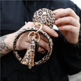 thumbnail image 4 of Round Bangle Keychain Tassel Bracelet Card Holder Wristlet Coin Purse, 4 of 4
